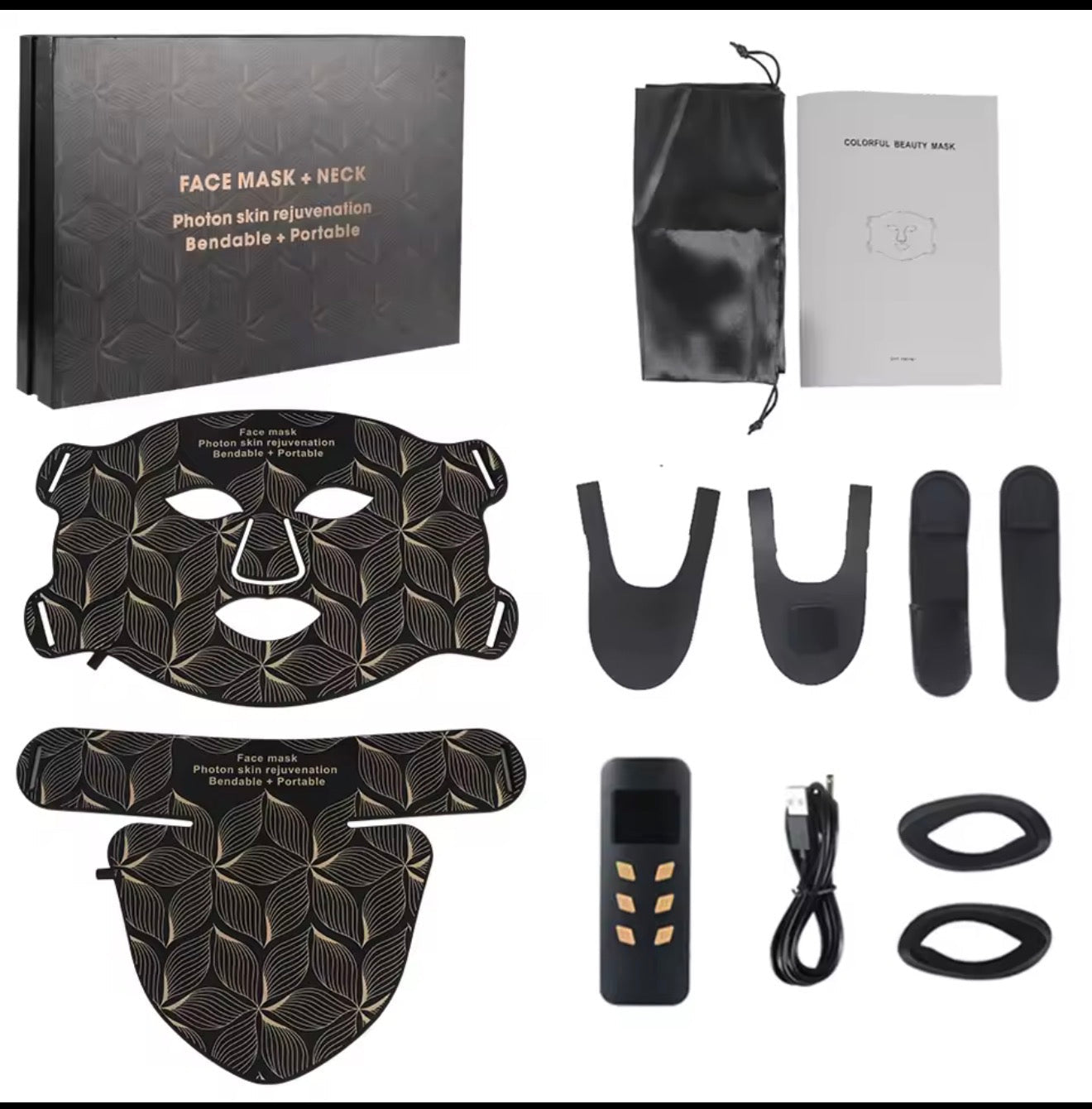 GlowShield Pro — 8-Colour LED Face & Neck Rejuvenation Mask