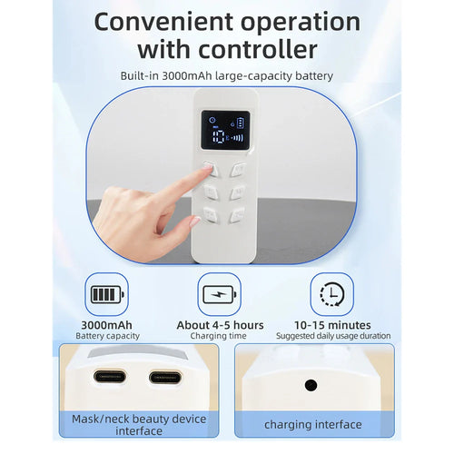 GlowShield Pro — 8-Colour LED Face & Neck Rejuvenation Mask