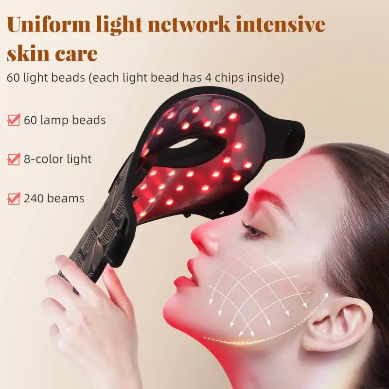 GlowShield Pro — 8-Colour LED Face & Neck Rejuvenation Mask