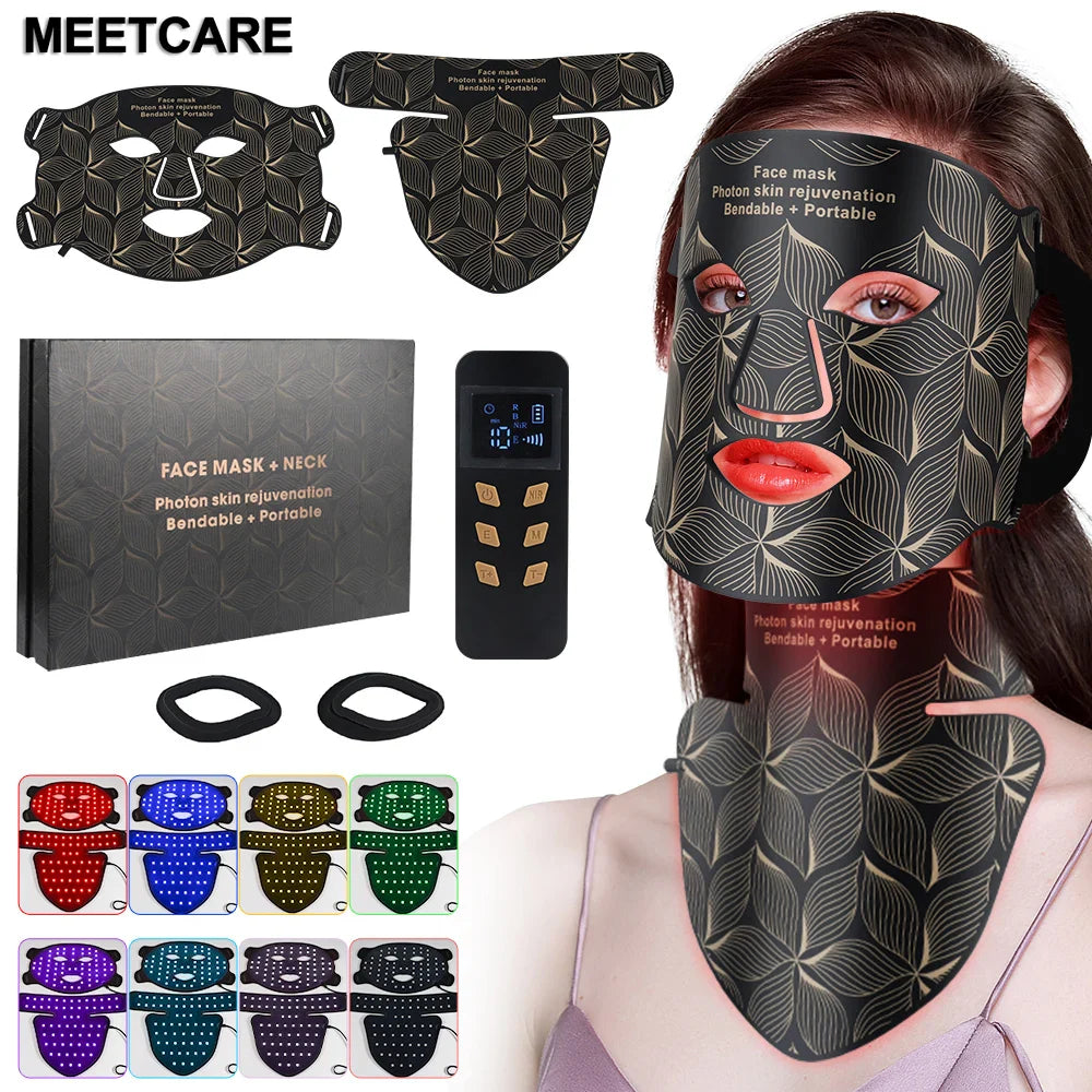 GlowShield Pro — 8-Colour LED Face & Neck Rejuvenation Mask